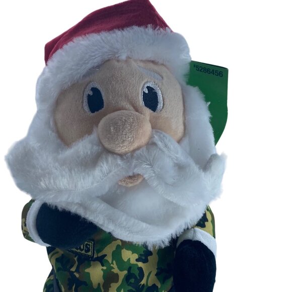 Gemmy Camo Santa Claus Military Animated Plush Musical NWT Party in the USA - Picture 2 of 10